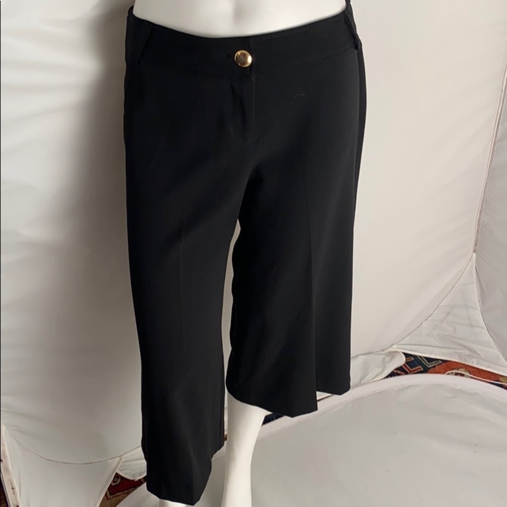 Arden B cropped wide leg black pants 8